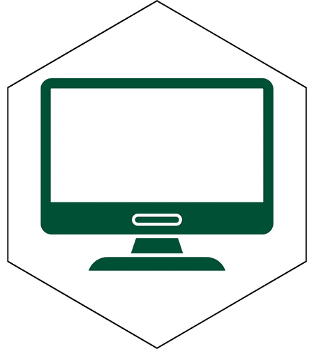 Icon of a computer monitor